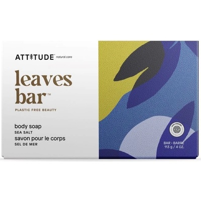 Attitude Leaves Bar Body Soap tuhé mydlo na telo Sea Salt 113 g