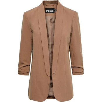 PIECES Сако Pieces Boss 3/4 blazer - Brown (Fossil)
