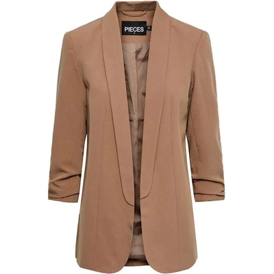 PIECES Сако Pieces Boss 3/4 blazer - Brown (Fossil)