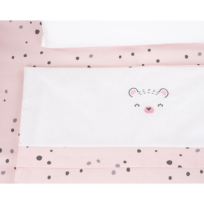 Kikkaboo Бебешки спален комплект за мини-кошара 5ч Bear with me Pink