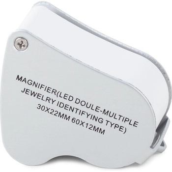 Verk 09110 Skladacia mineralogická lupa LED 30x/60x