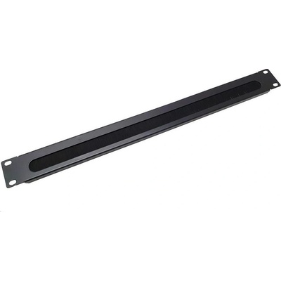 OEM 19" vyvazovací panel 1U s kartáčem, černý CMP1UBRUSH-B – Hledejceny.cz