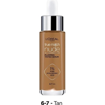 L'Oréal Paris True Match Nude Plumping Tinted Serum make-up na všetky typy pleti 6-7 Tan 30 ml