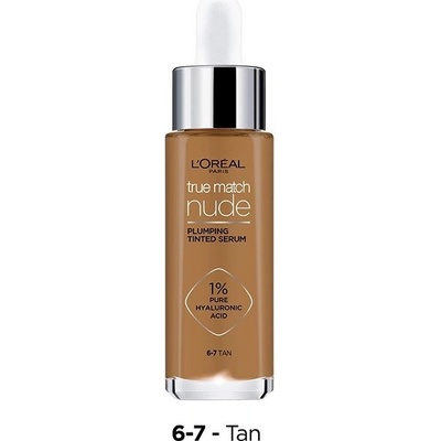 L'Oréal Paris True Match Nude 6-7 Tan Make-up Plumping Tinted Serum 30 ml