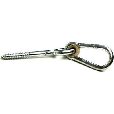 hák houpačkový kyvný s karabinou a vrutem 10,6*230mm Zn 1284A-230 – Zboží Mobilmania