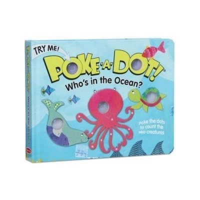 Melissa & Doug - Интерактивна книжка със звуци на английски език - Натисни бутон - Кой е в океана (41342_1)
