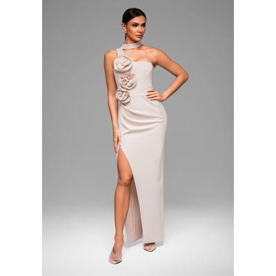 Edoti Evening dress LA-OM krémová