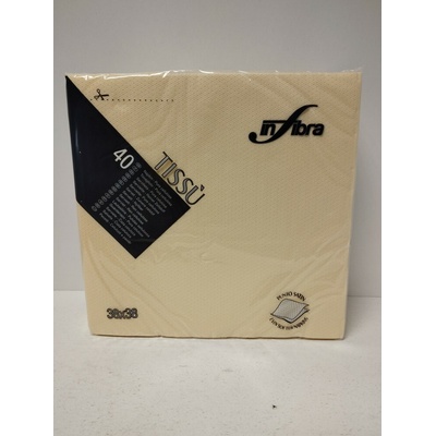Infibra papírové ubrousky Linea slonová kost 2V 40ks 38x38cm