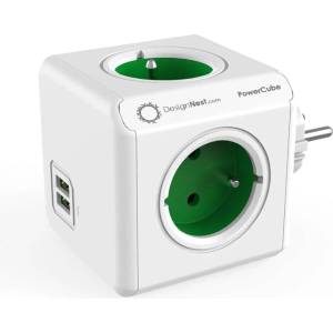 allocacoc Разклонител powercube pc 1202gn 4 ГН. 2xusb (1202gn-deeupc)