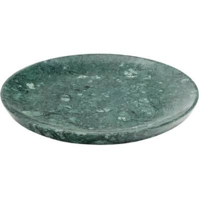 Zelený mramorový servírovací talíř Kave Home Ecin 20 cm