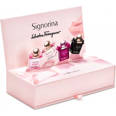 Salvatore Ferragamo Signorina Collection EDT Signorina in fiore 20 ml + EDP signorina 20 ml + EDP signorina ribelle 20 ml + EDP signorina misteriosa 20 ml dárková sada