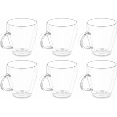 Vivalto hrnků s dvojitým dnem a stěnami 6 x 270 ml