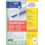 Avery-Zweckform Етикети 70х36мм 50+15л 6602