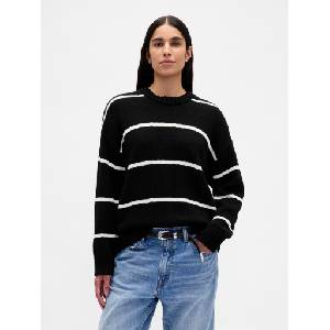 GAP Oversize памучен суитшърт GAP GAP | Cheren | ЖЕНИ | XS