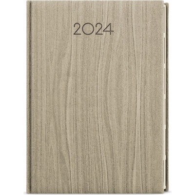Baloušek Ctirad A5 Denní 2024 Wood světle hnědý