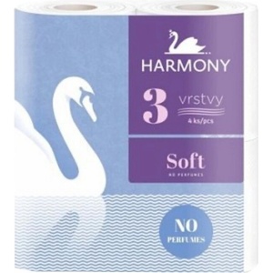 Harmony Трипластова тоалетна хартия harmony soft - 4 бр. 30499 (4502)