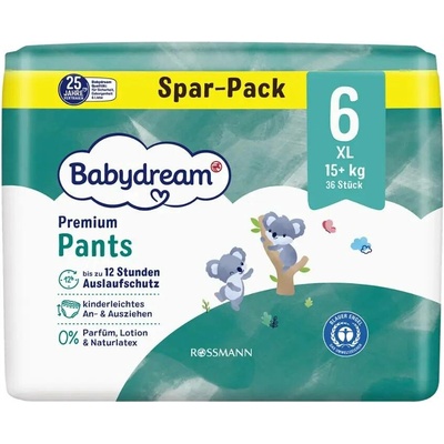 Babydream Premium XL 15+ kg 6 36 ks