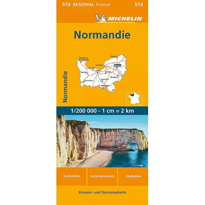 Francie: Normandie (č. 513) mapa