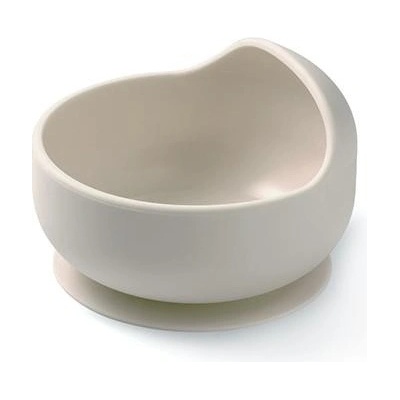 BabyOno Miska silikonová s přísavkou beige 6 m