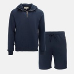 Firetrap Мъжки екип Firetrap Hood Shirt and short Set Mens - Navy