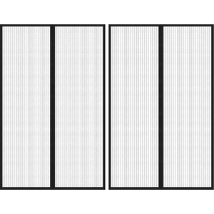 vidaXL Магнитни завеси против насекоми за врата 2 бр черни 220x130 см (314689)