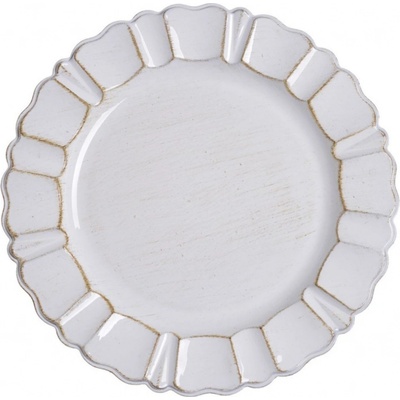 Clayre & Eef Dekoratívny tanier Vianočný stromček 33 cm
