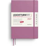 Leuchtturm1917 Daily Calendar 2027 Medium (A5) - English, Dusty Rose, 145 x 210 mm, January-December (12 months), 1 page per day, hourly grid 7: 00-22: 00, hardcover, 80 g/m2 paper - 400325 (400325)