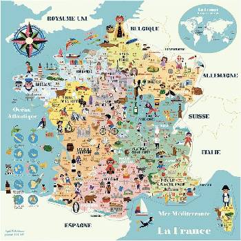 Vilac magnetická mapa Francie