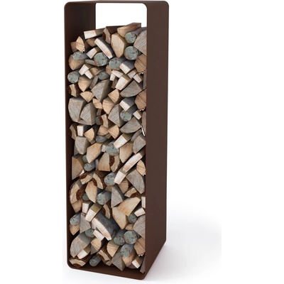 Flamingo DELUXE 2 Stojan na dřevo hnědá sametová – Zboží Dáma