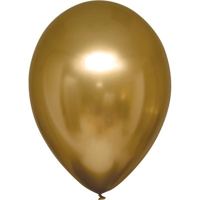 Everts Balloons Dekorační chromový balonek Zlatý 30 cm CH07
