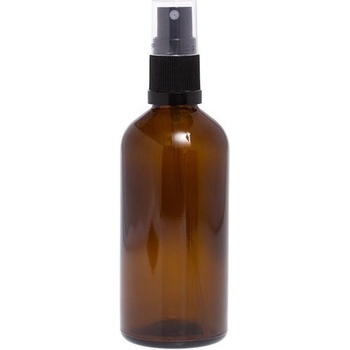 MKN Skleněná lahvička s rozprašovačem 100 ml hnědá