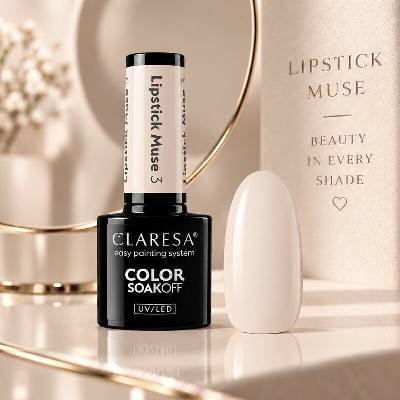 CLARESA Gélový lak Lipstick Muse 3 5 ml