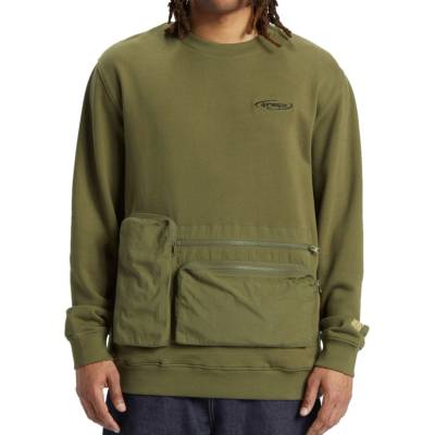 DC мъжки суичър DC - Star Wars GROGU POCKET CREW - БРЪШЛЯНЕНО ЗЕЛЕНО - ADYFT03396-CRB0