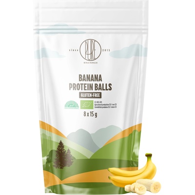 BrainMax Pure Pure® Protein Balls Banana, Протеинови топчета, Банан, БИО, 8 бр