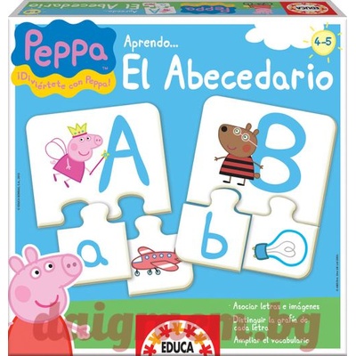 Educa Образователна игра Научи азбуката с Пепа Пиг, Peppa Pig, Прасето Пепа, EDUCA 15652 (на Испански език) (EDU15652)