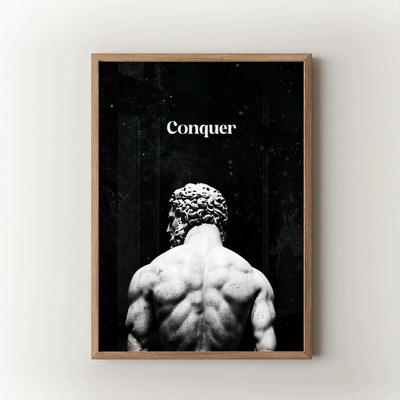 Conquer Velikost: 50x70 cm, Rám: Přírodní