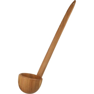 ČistéDrevo Drevená naberačka 53 cm tmavá - žufanka