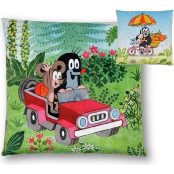 Moravská ústředna Polštář Krtek a mašinka 30x30