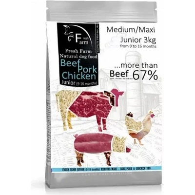Fresh Farm Junior 9-16 Medium&Maxi Multiprotein 3 kg