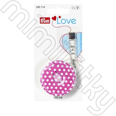 Metr krejčovský samonavíjecí PRYM LOVE - růžový