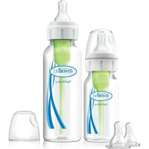 Dr. Brown's Комплект бебешки шишета Dr. Brown's Natural Flow Options+ Narrow, 2 броя (72239306284) - ozone