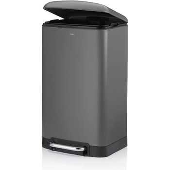 Kela Кош за отпадъци с педал KELA Davino 30 л, сив мат (1505)