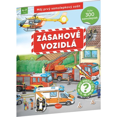 Môj prvý samolepkový zošit zásahové vozidlá