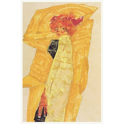 Plagát, Obraz - Gerti in Gold, Egon Schiele, 26.7 × 40 cm