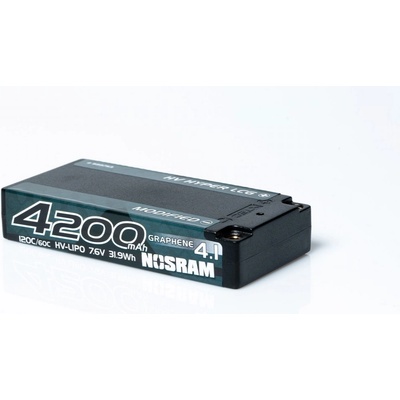 NOSRAM HV Ultra LCG Modified Shorty GRAPHENE-4.1 4200mAh Hardcase Akku 7.6V LiPo 120C/60C