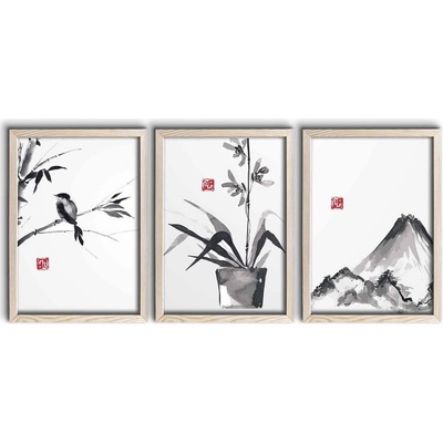Wallity Картини в комплект 3 бр. 38x53 cm - Wallity (585DZL1302)