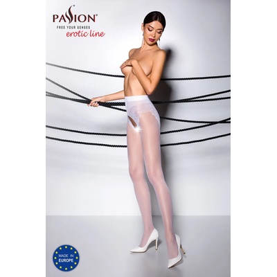 Passion TIOPEN 006 Tights 30 Den Bianco 1-2