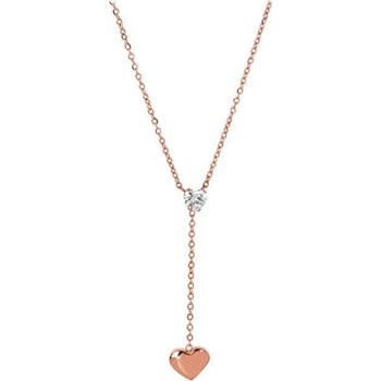 Troli Zamilovaný bronzový náhrdelník SW-NW061 rose gold