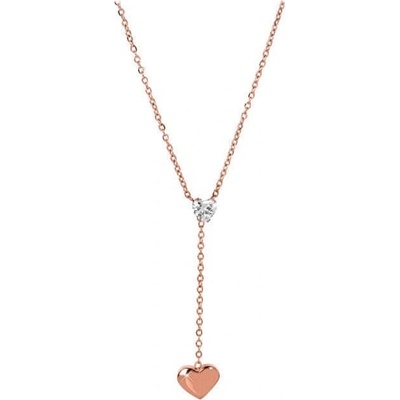 Troli Zamilovaný bronzový náhrdelník SW-NW061 rose gold