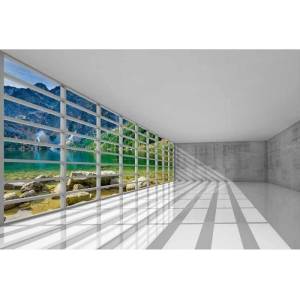 DIMEX ART Флизелинов фототапет интериор с гледка 375 x 250 см